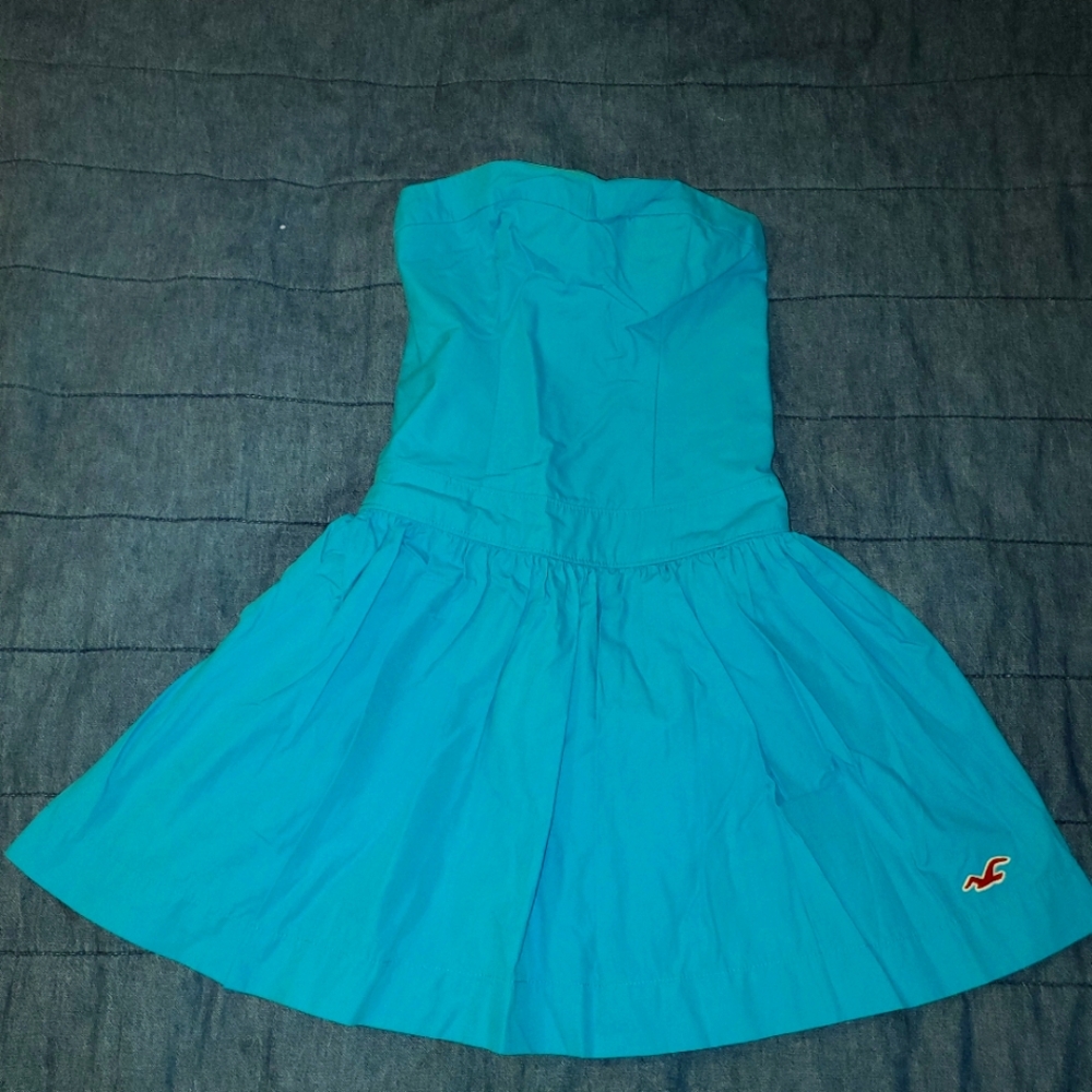 Hollister Vibrant Blue Smocked Dress